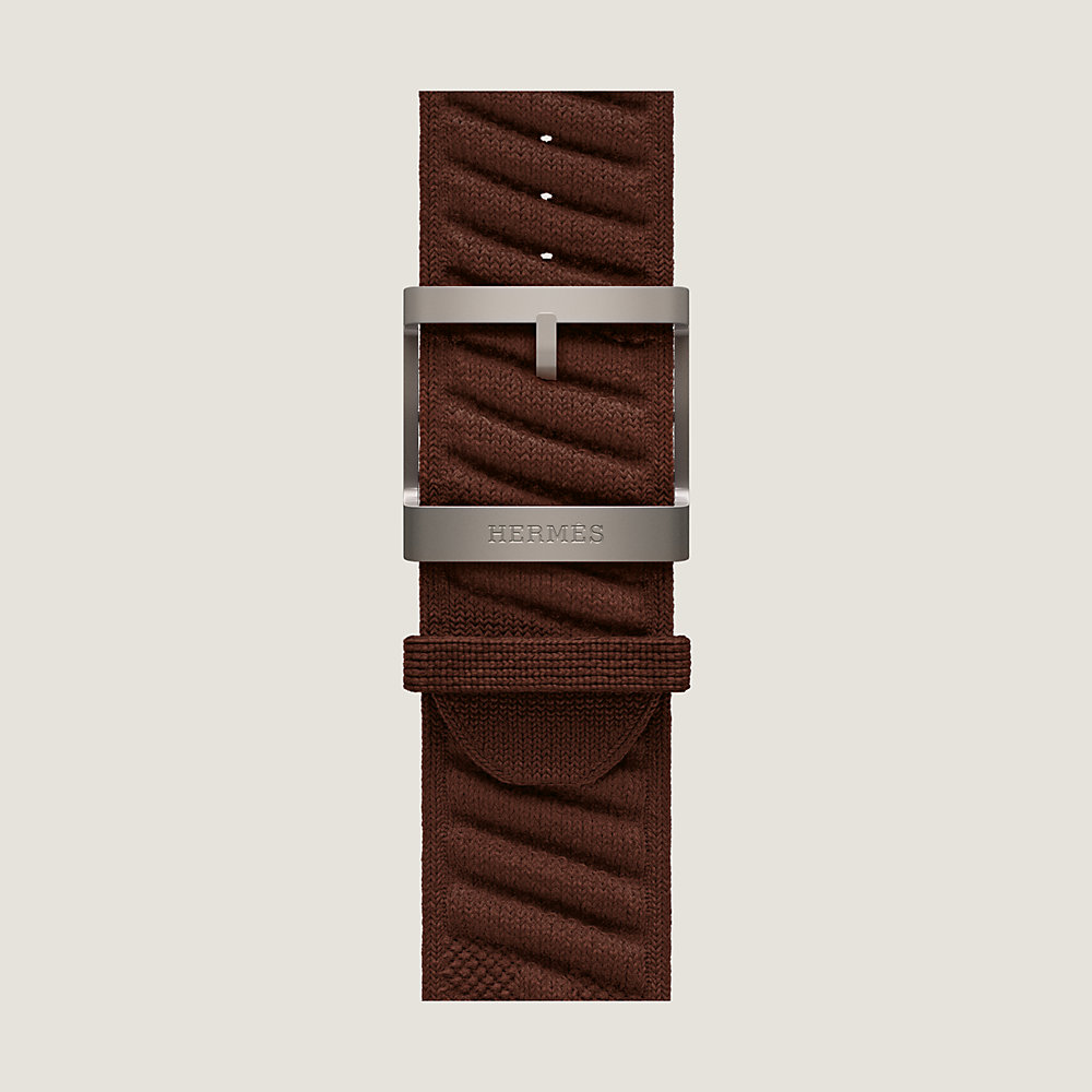 Band Apple Watch Hermès Single Tour 49 mm En Mer | Hermès USA